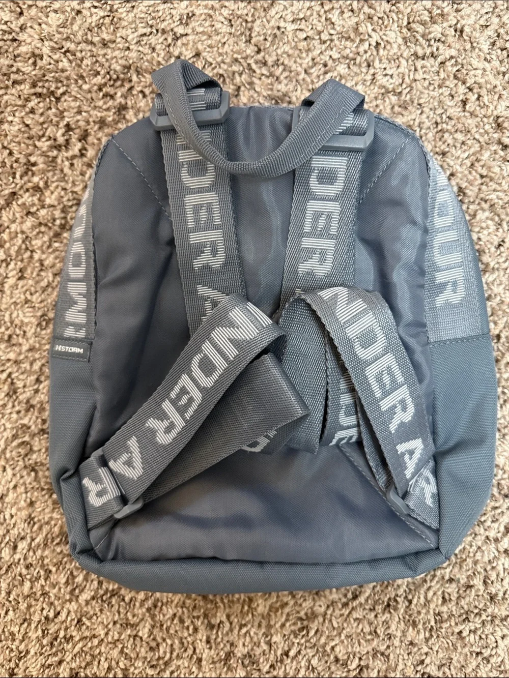 Under Armour Gray Women's Small Backpack with White Logo